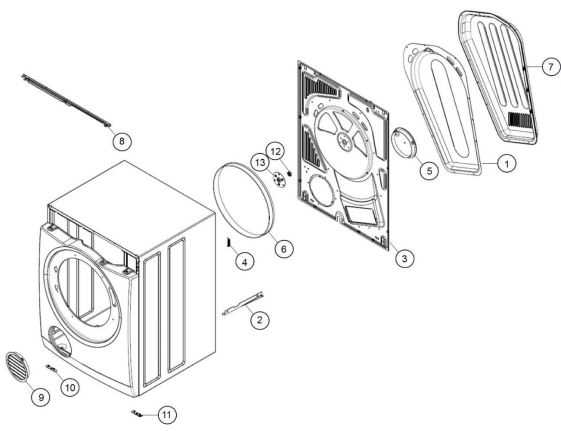 dryer parts diagram