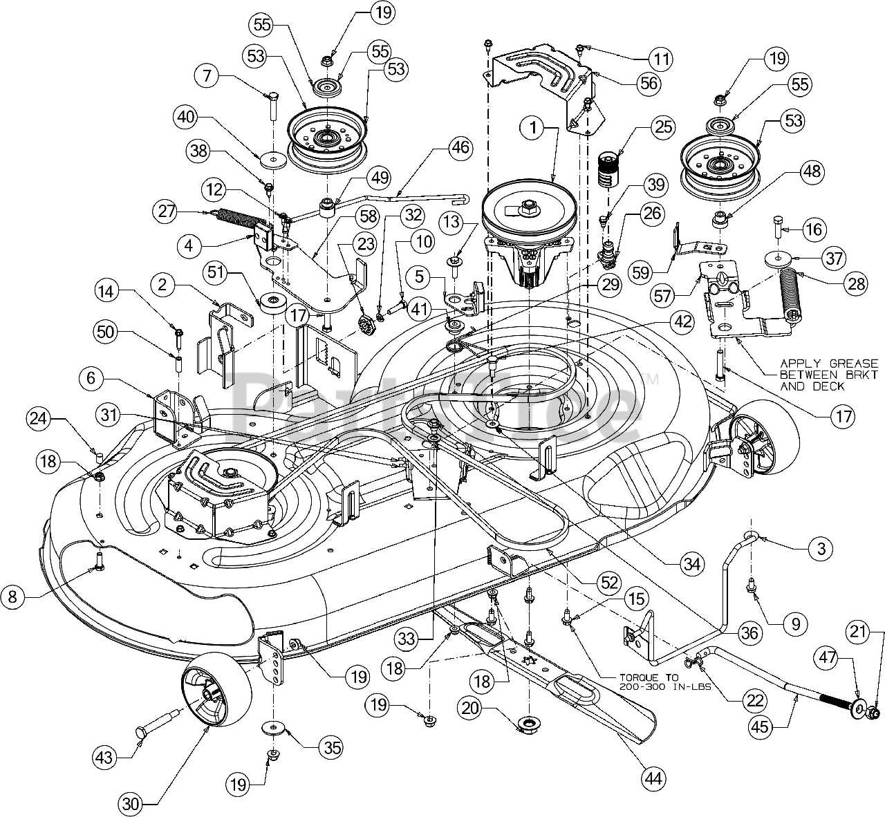 craftsman t1600 parts diagram