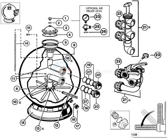 hayward filter parts diagram