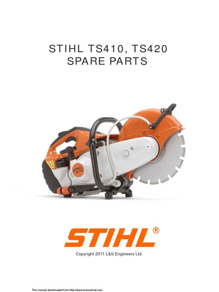 stihl ts420 parts diagram pdf