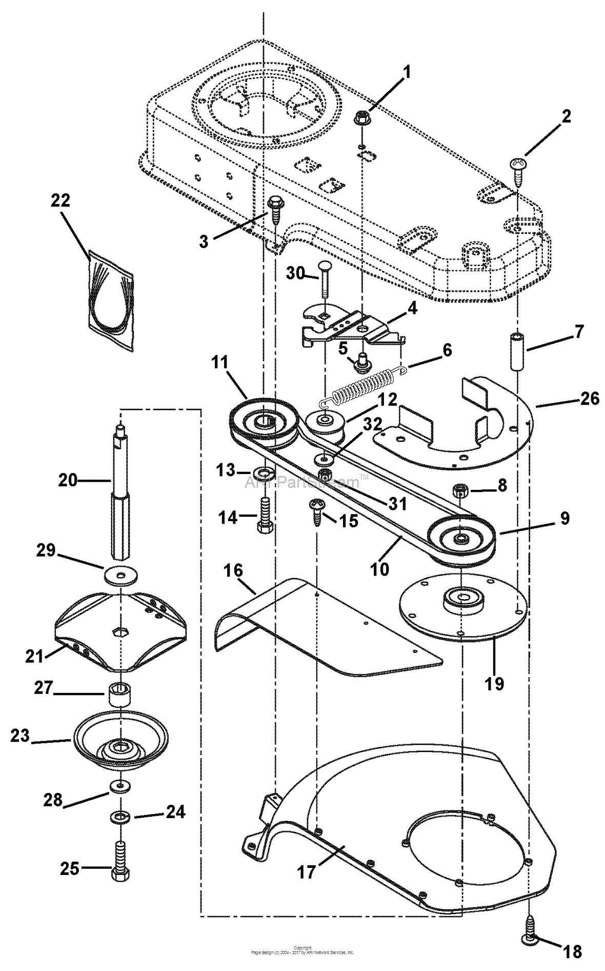 ariens snowblower parts diagram