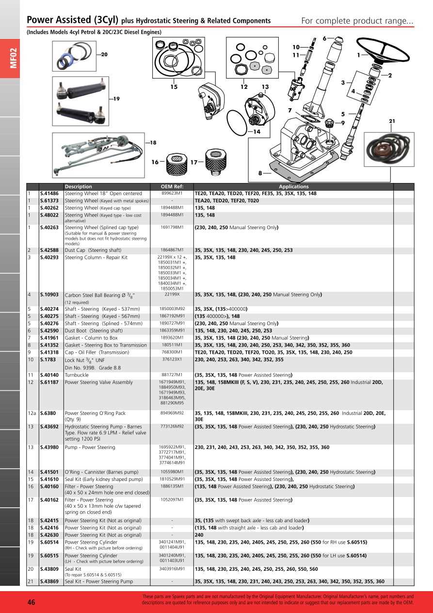 massey ferguson 231 parts diagram