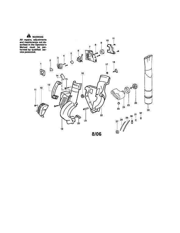 husqvarna 125b blower parts diagram