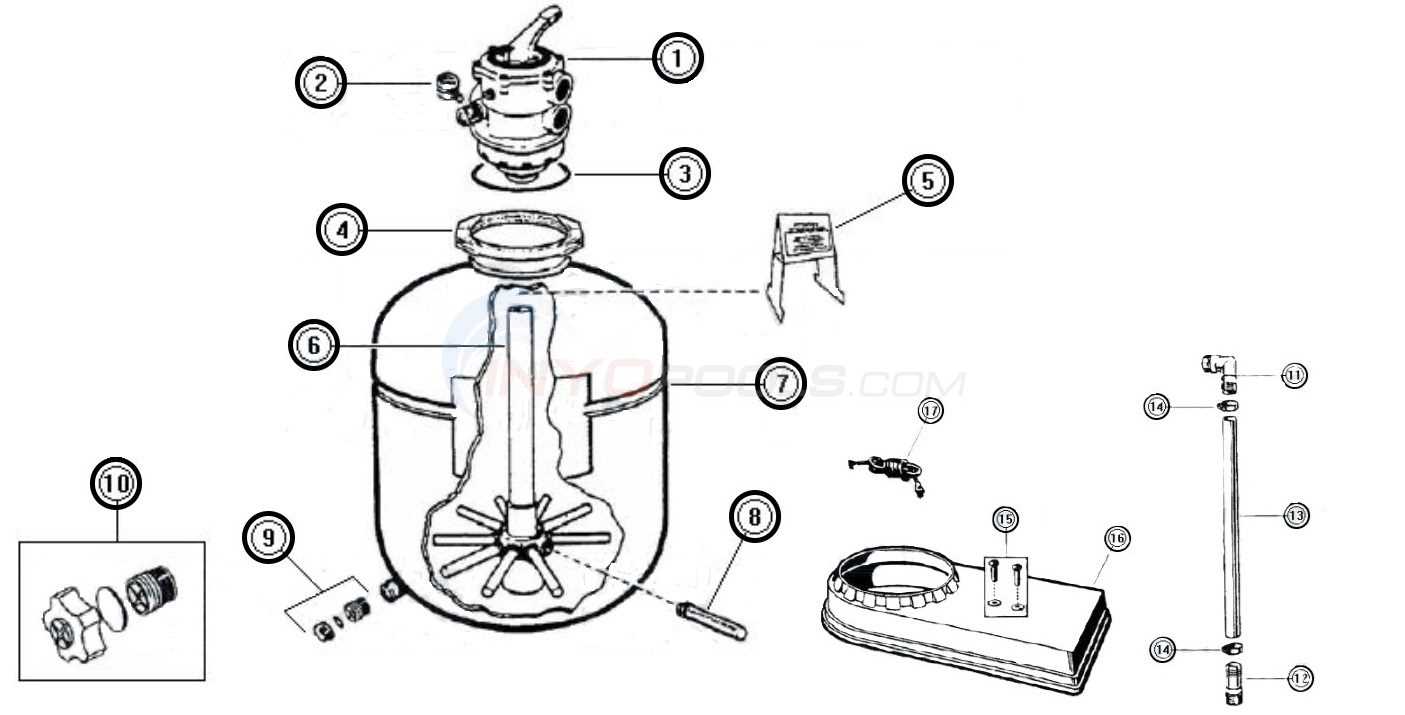 hayward pro series sand filter parts diagram