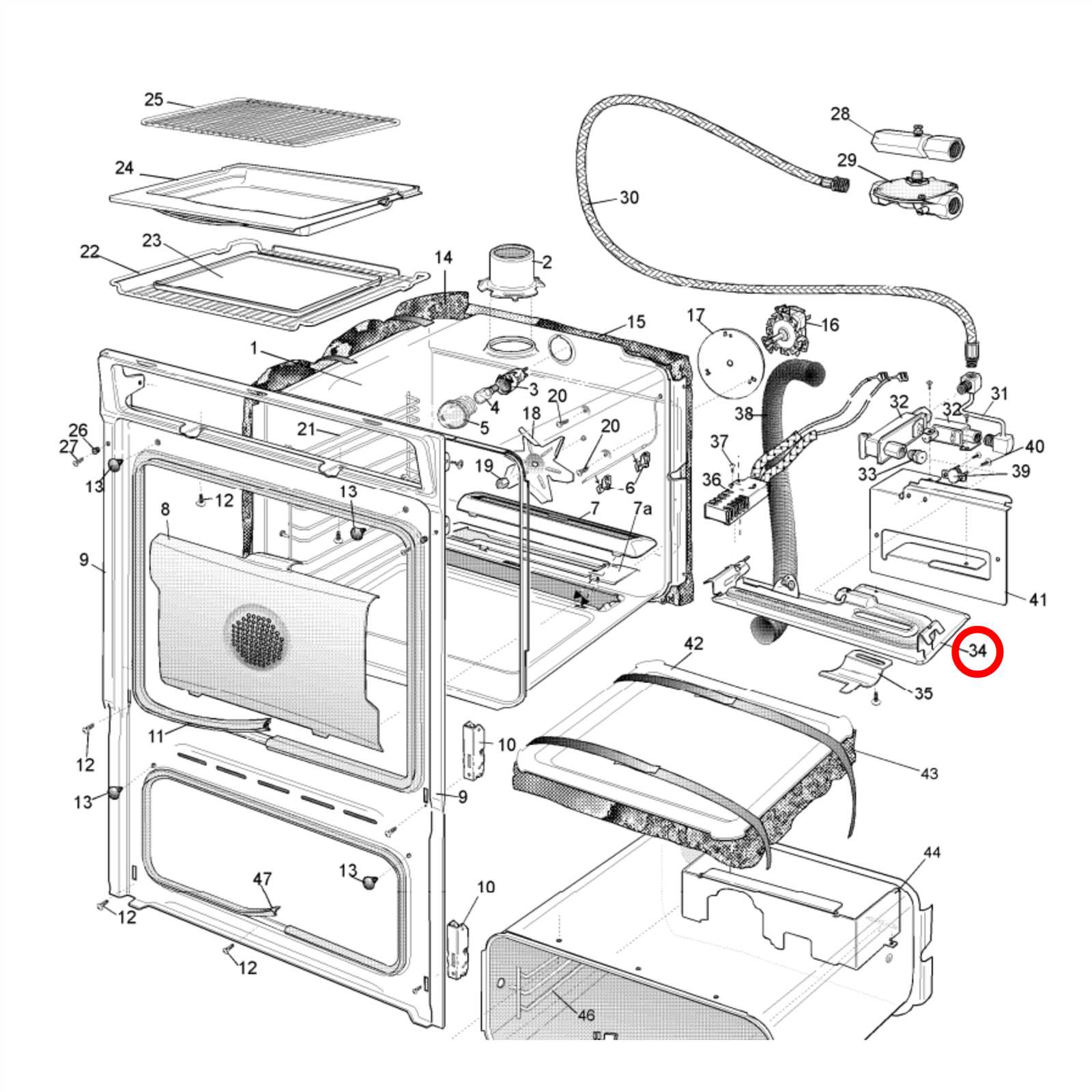 electrolux dishwasher parts diagram