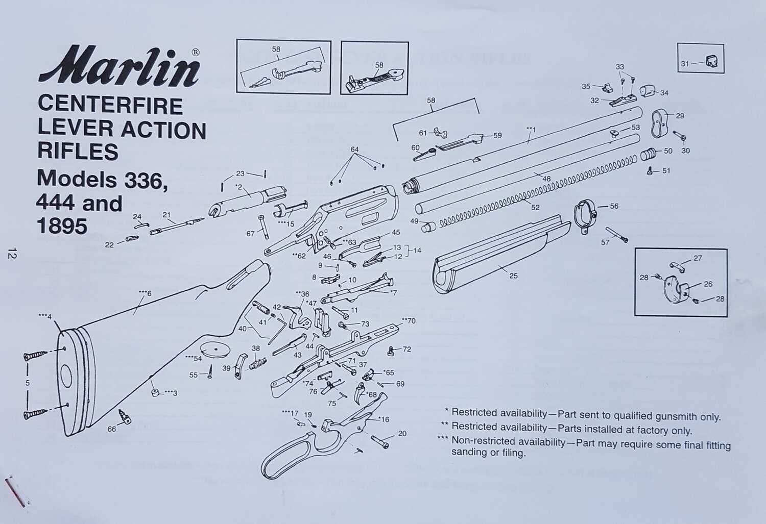 marlin 30 30 parts diagram