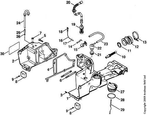 stihl br600 parts diagram