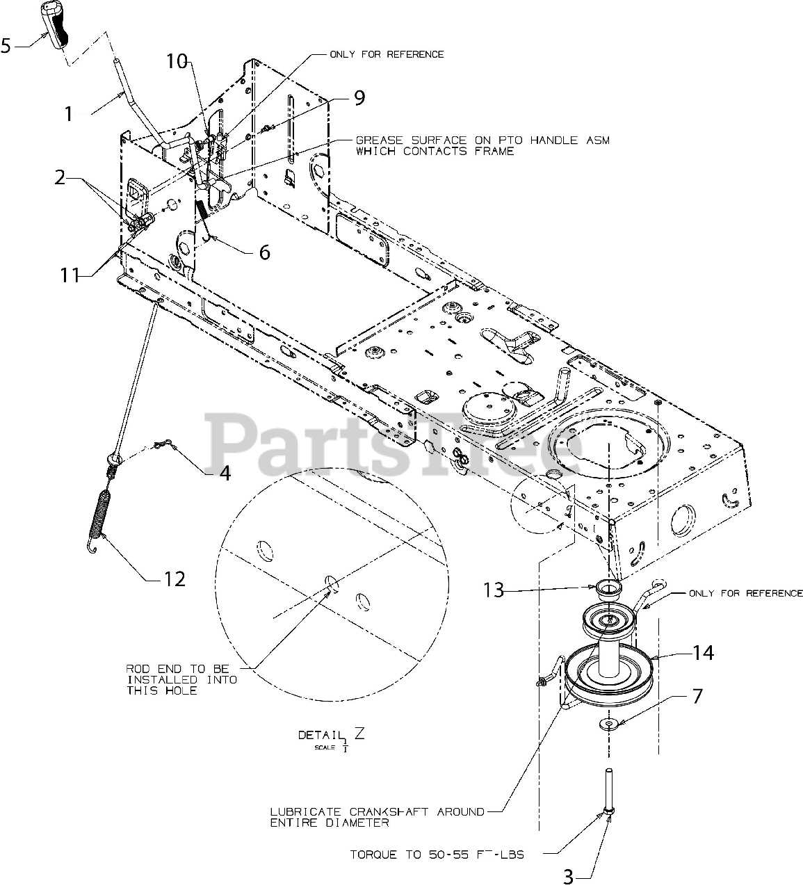 troy bilt horse parts diagram