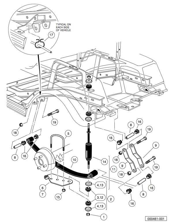 rear suspension parts diagram