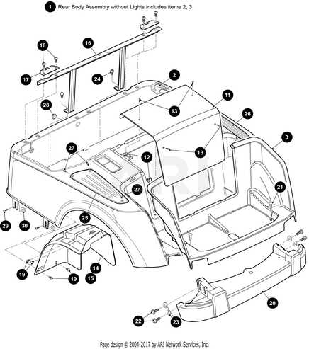 ez go golf cart parts diagram