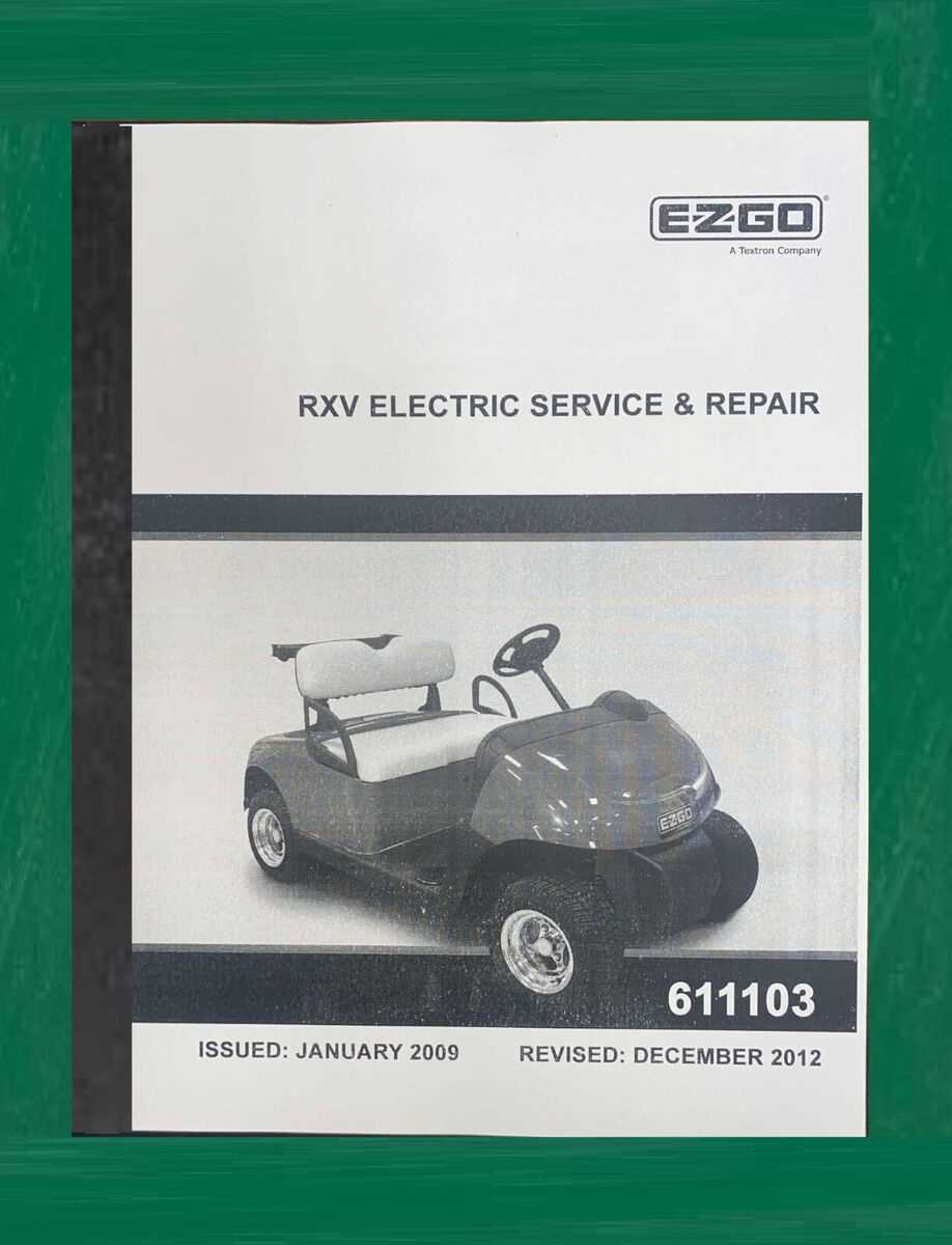 ezgo rxv parts diagram