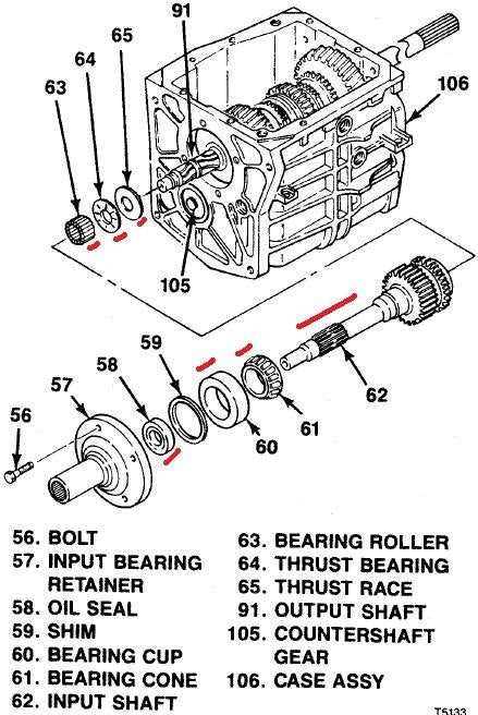 manual transmission parts diagram