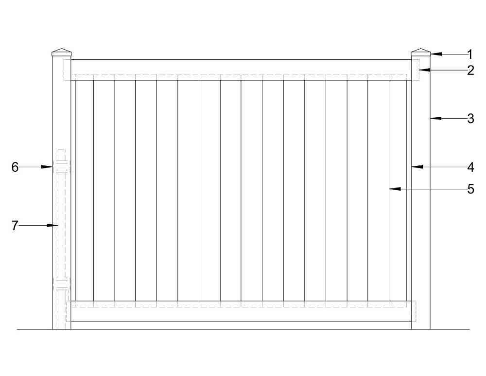 fence parts diagram