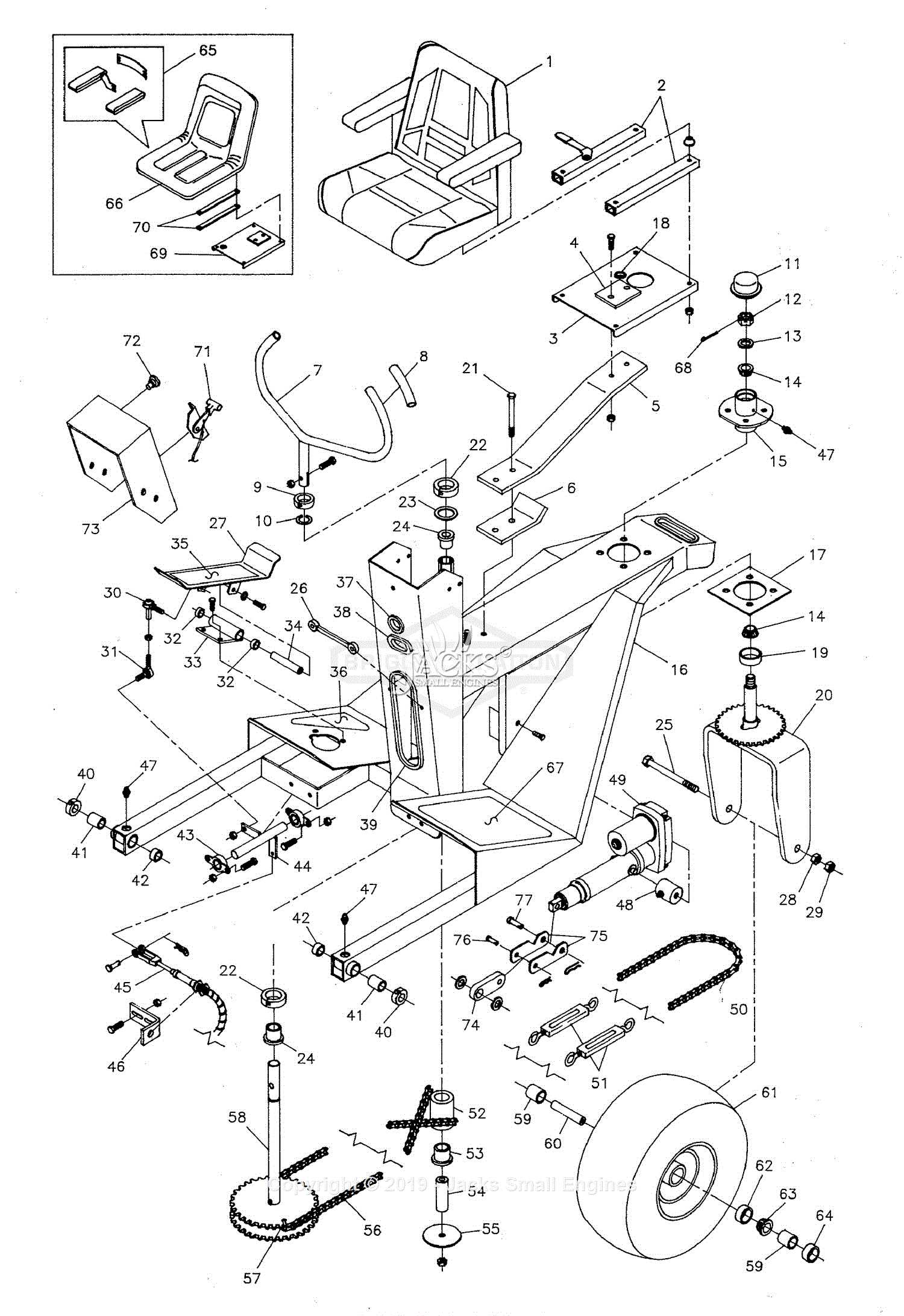 ferris mower parts diagram