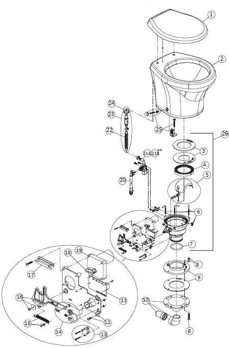 sealand toilet parts diagram