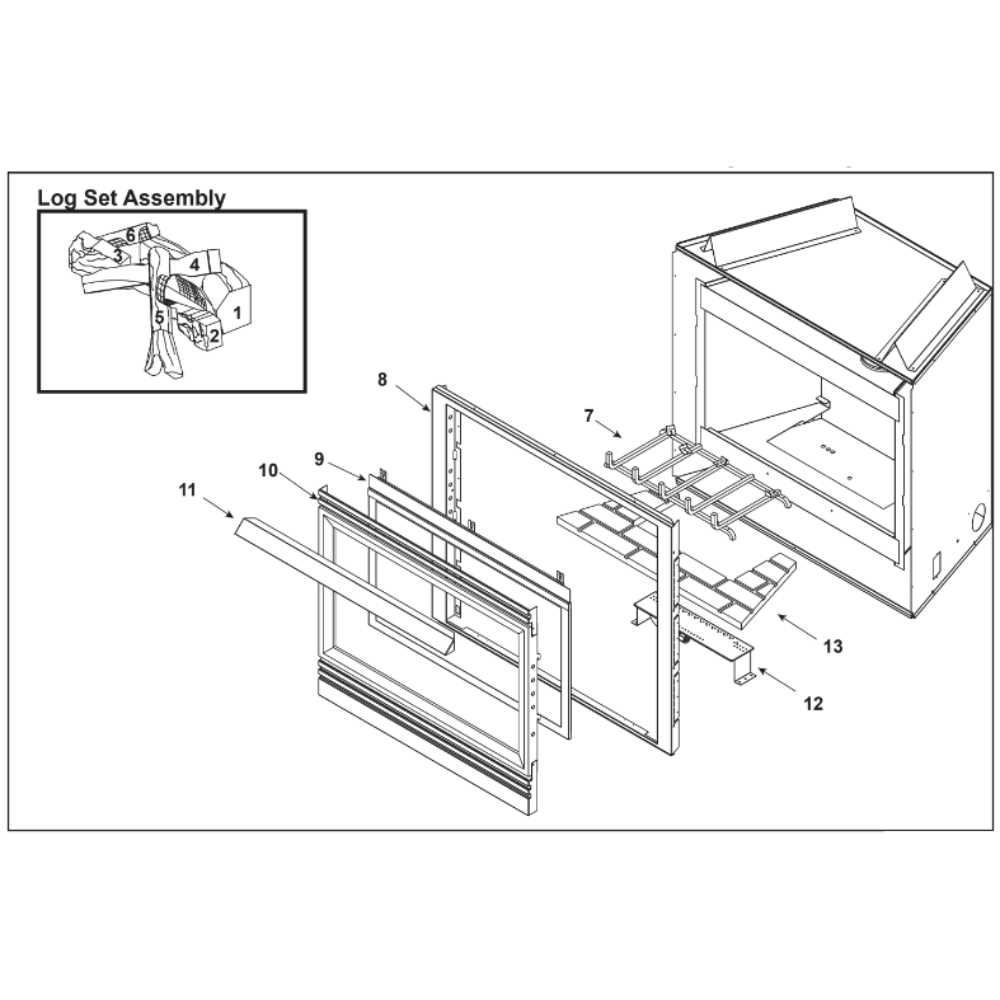 fireplace diagram parts