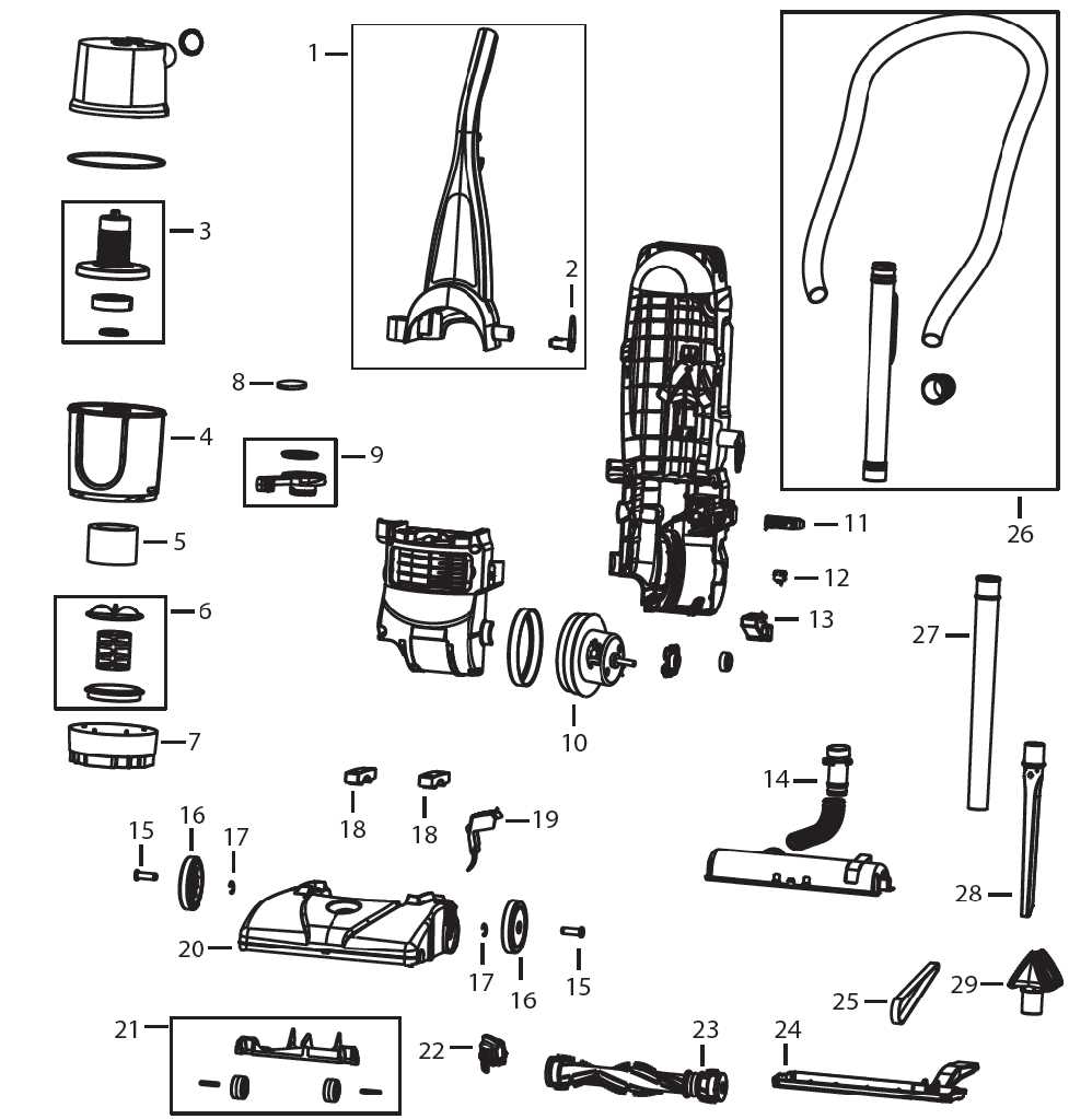 bissell little green parts diagram