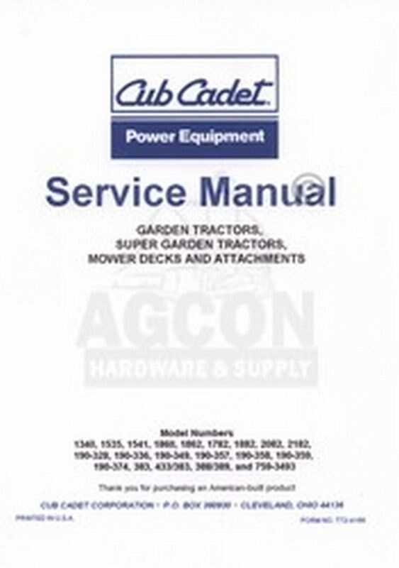 cub cadet 1525 parts diagram