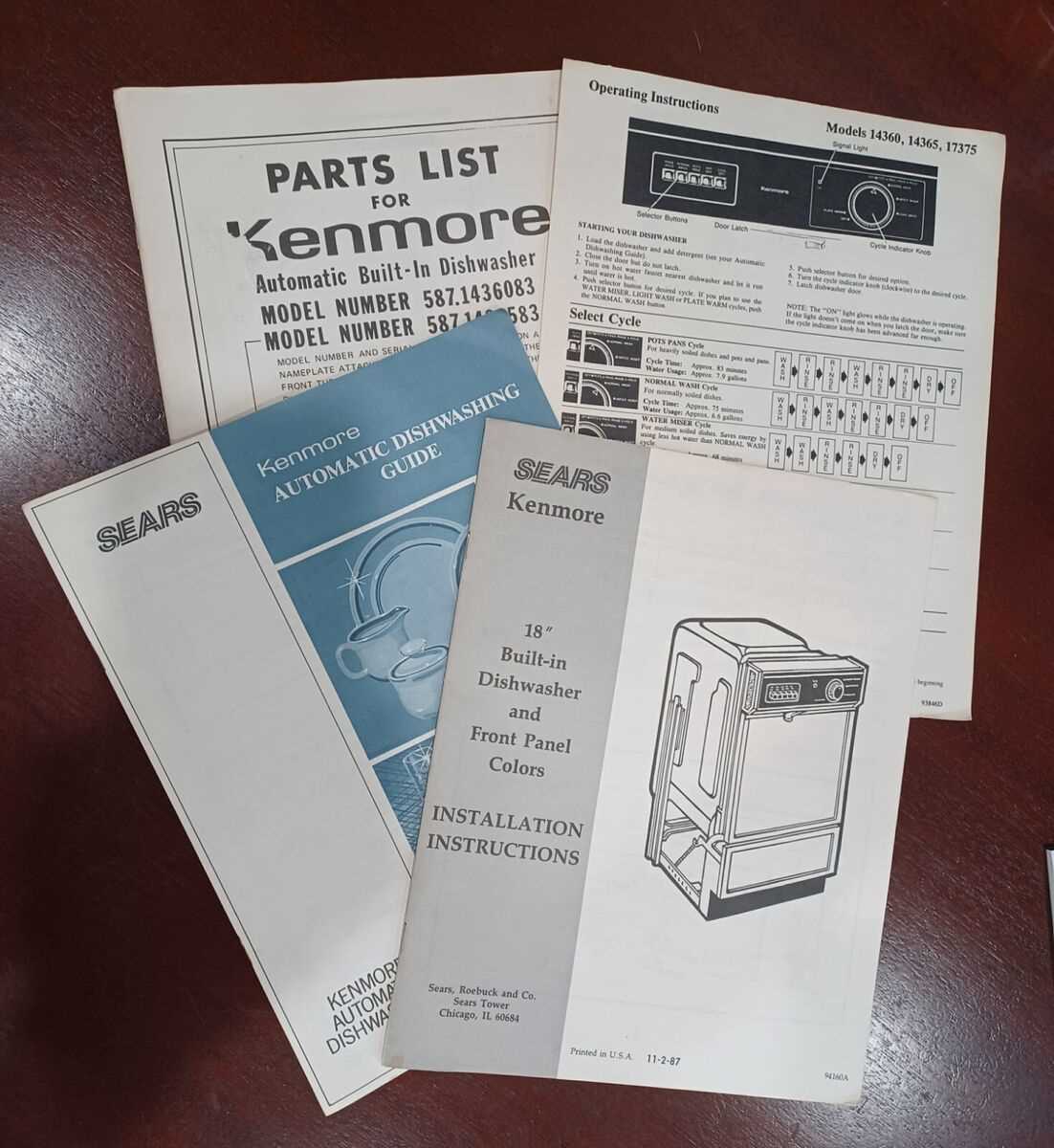 kenmore model 665 parts diagram