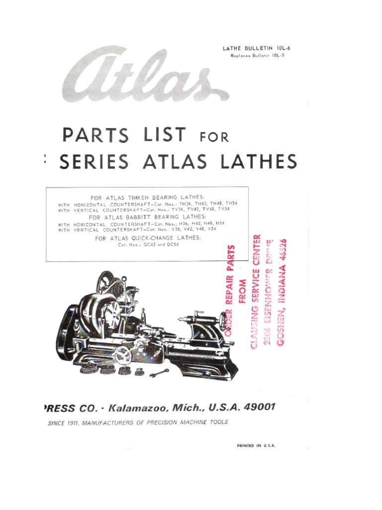 atlas lathe parts diagram