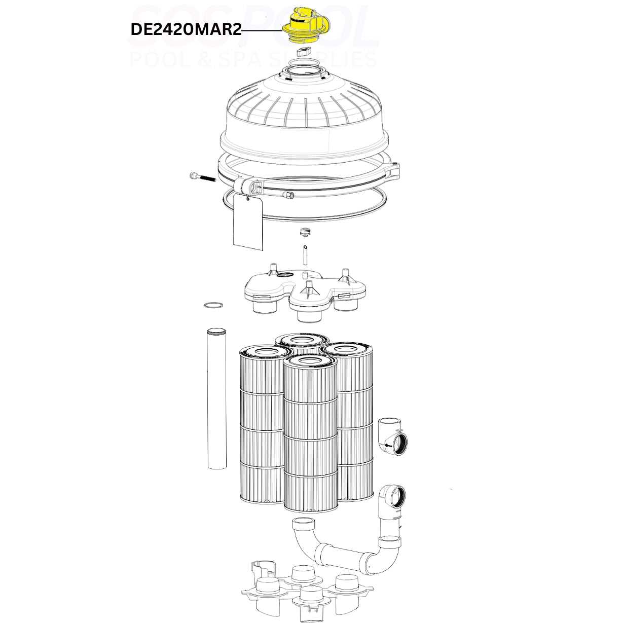 hayward de4820 parts diagram