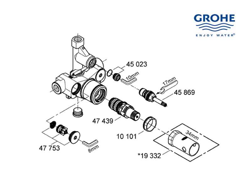 kohler shower valve parts diagram