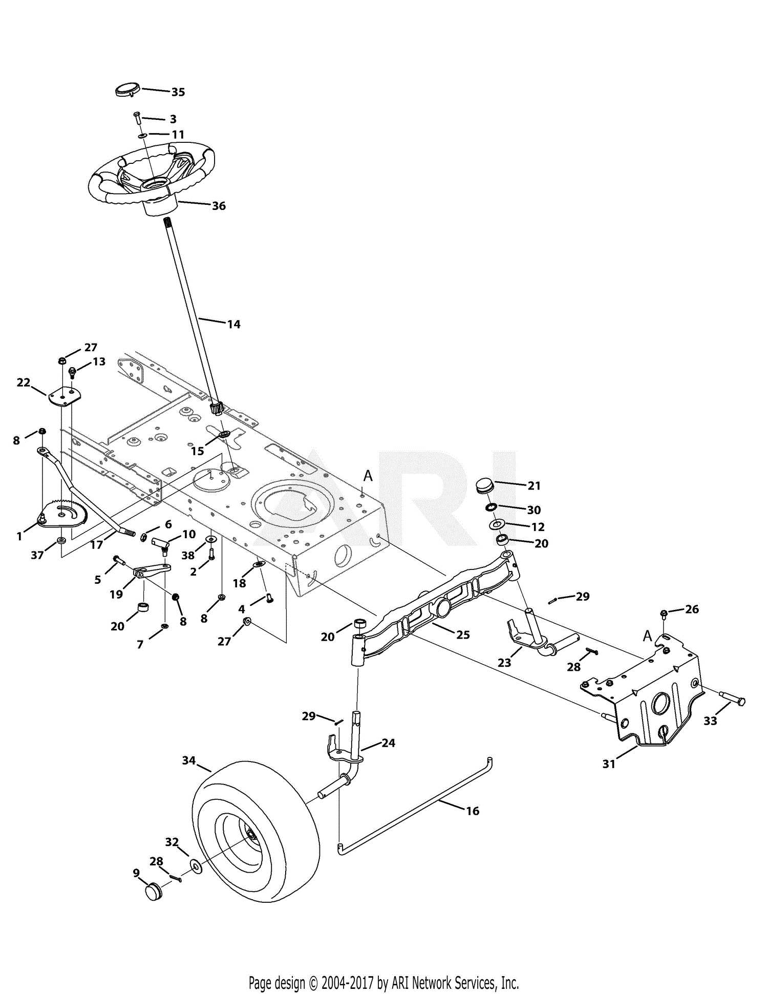 troy bilt horse parts diagram