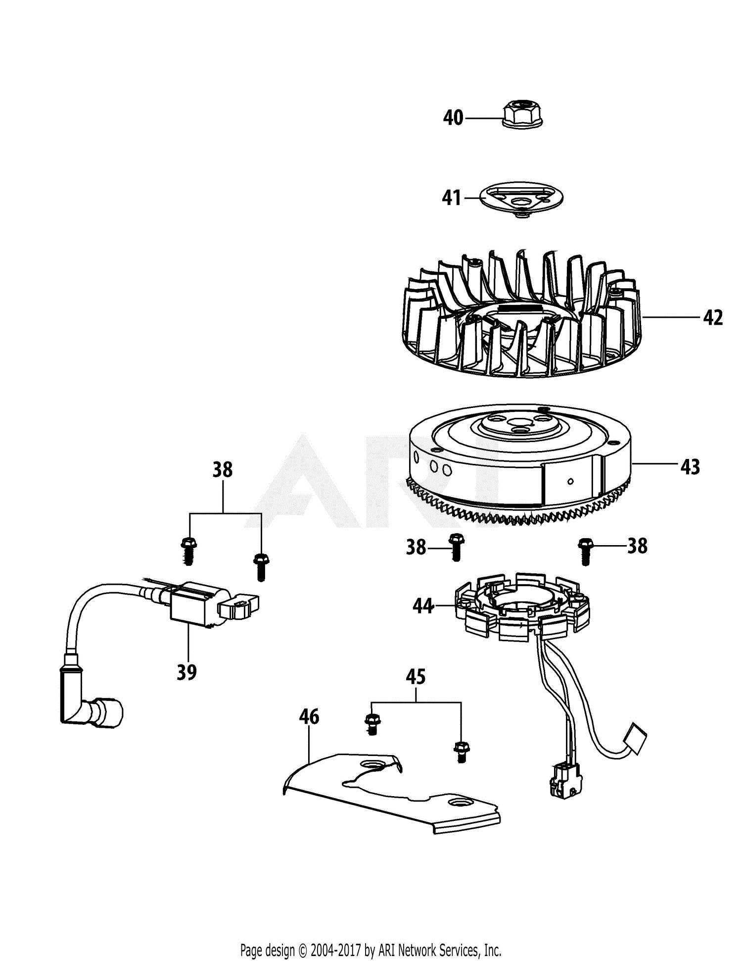 troy bilt 30 inch riding mower parts diagram