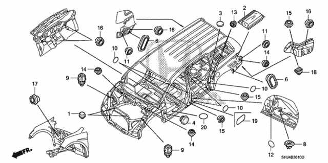 2007 honda odyssey sliding door parts diagram