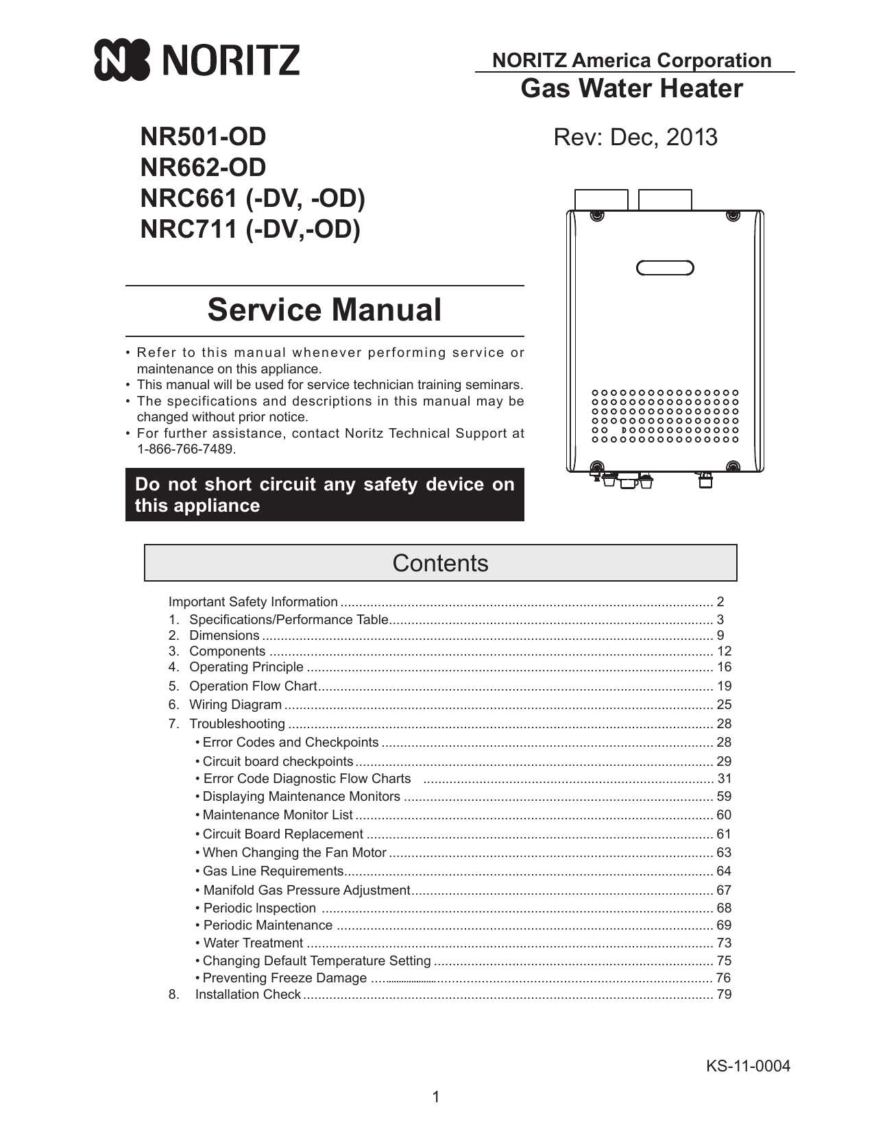 noritz tankless water heater parts diagram