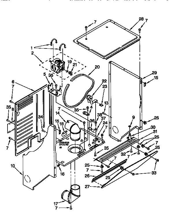 kenmore 110 dryer parts diagram