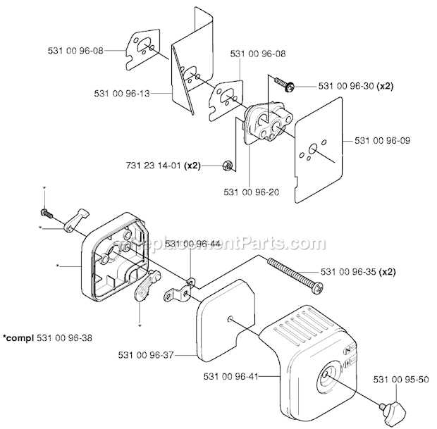 husqvarna 125b blower parts diagram