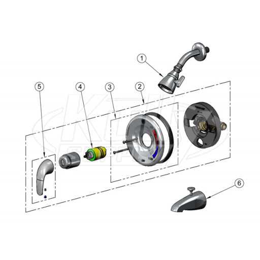 parts of a shower diagram