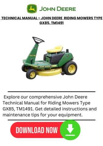 john deere gx85 parts diagram