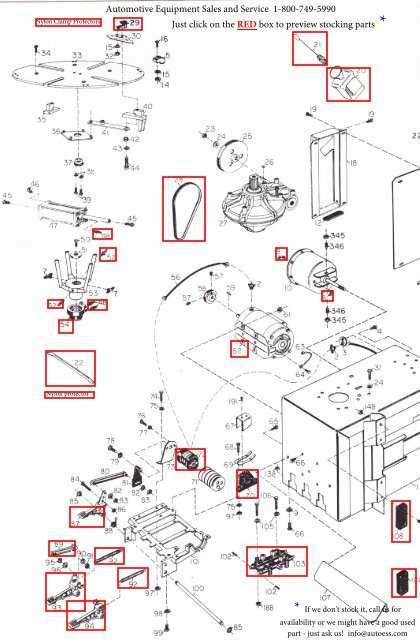 coats tire machine parts diagram