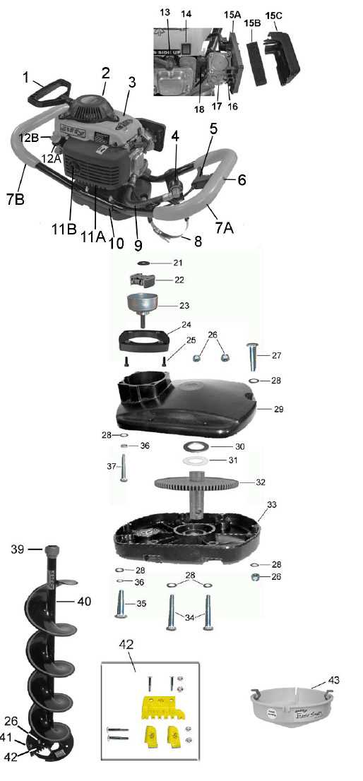 jiffy ice auger model 30 parts diagram