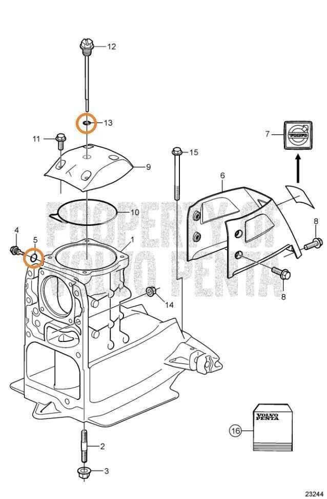 volvo penta outdrive parts diagram