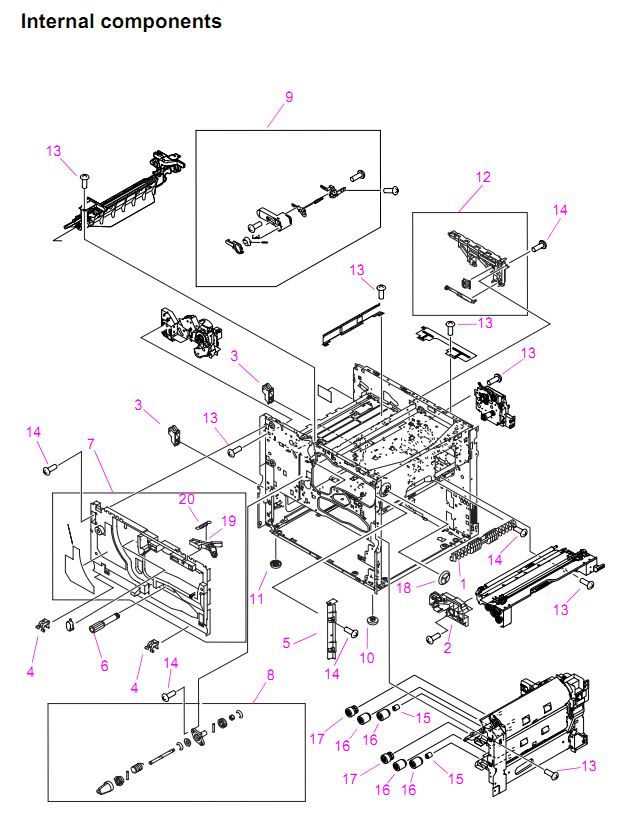 printer parts diagram