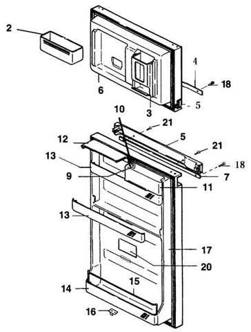 kenmore refrigerator model 106 parts diagram