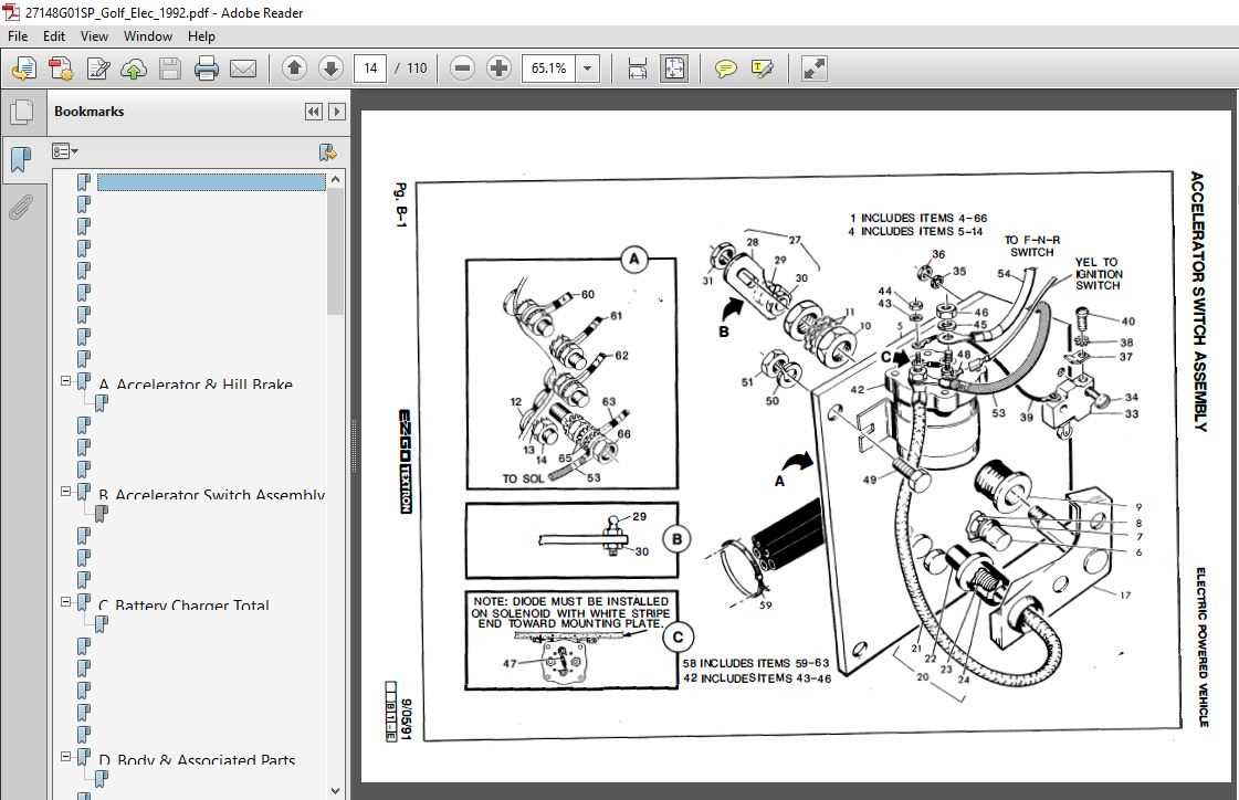 ezgo parts diagram