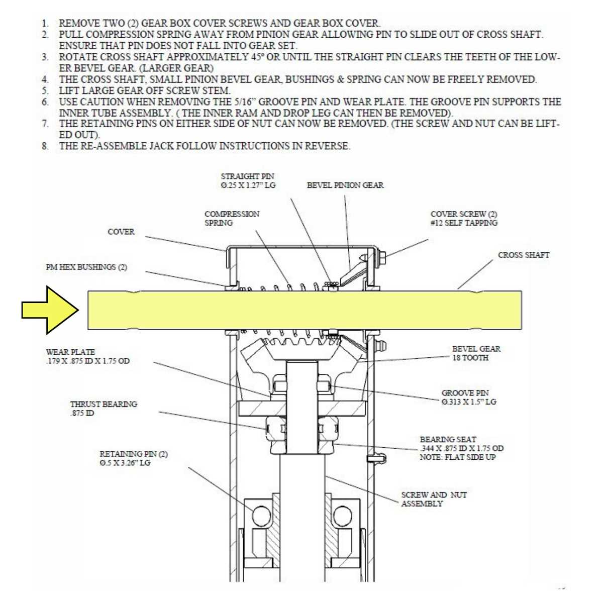 trailer jack parts diagram