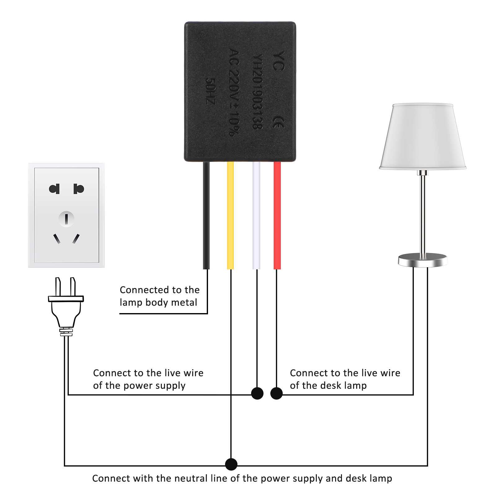 parts of a table lamp diagram