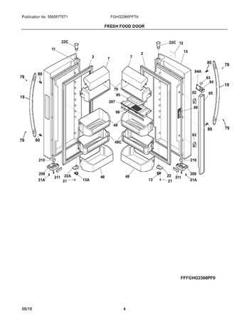 frigidaire gallery refrigerator parts diagram