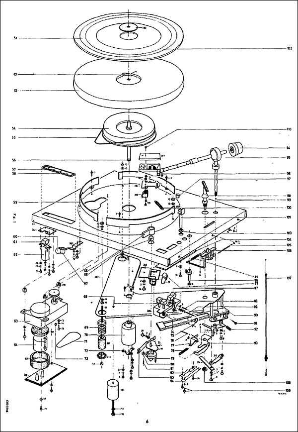 turntable parts diagram