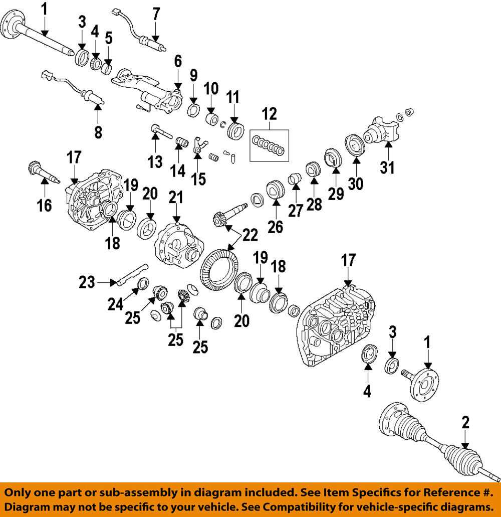 front differential parts diagram