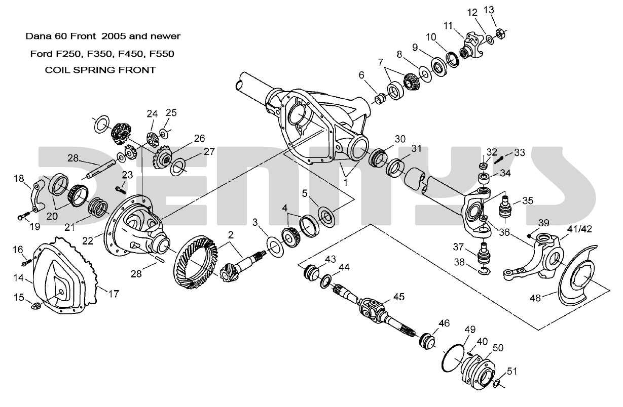 front differential parts diagram