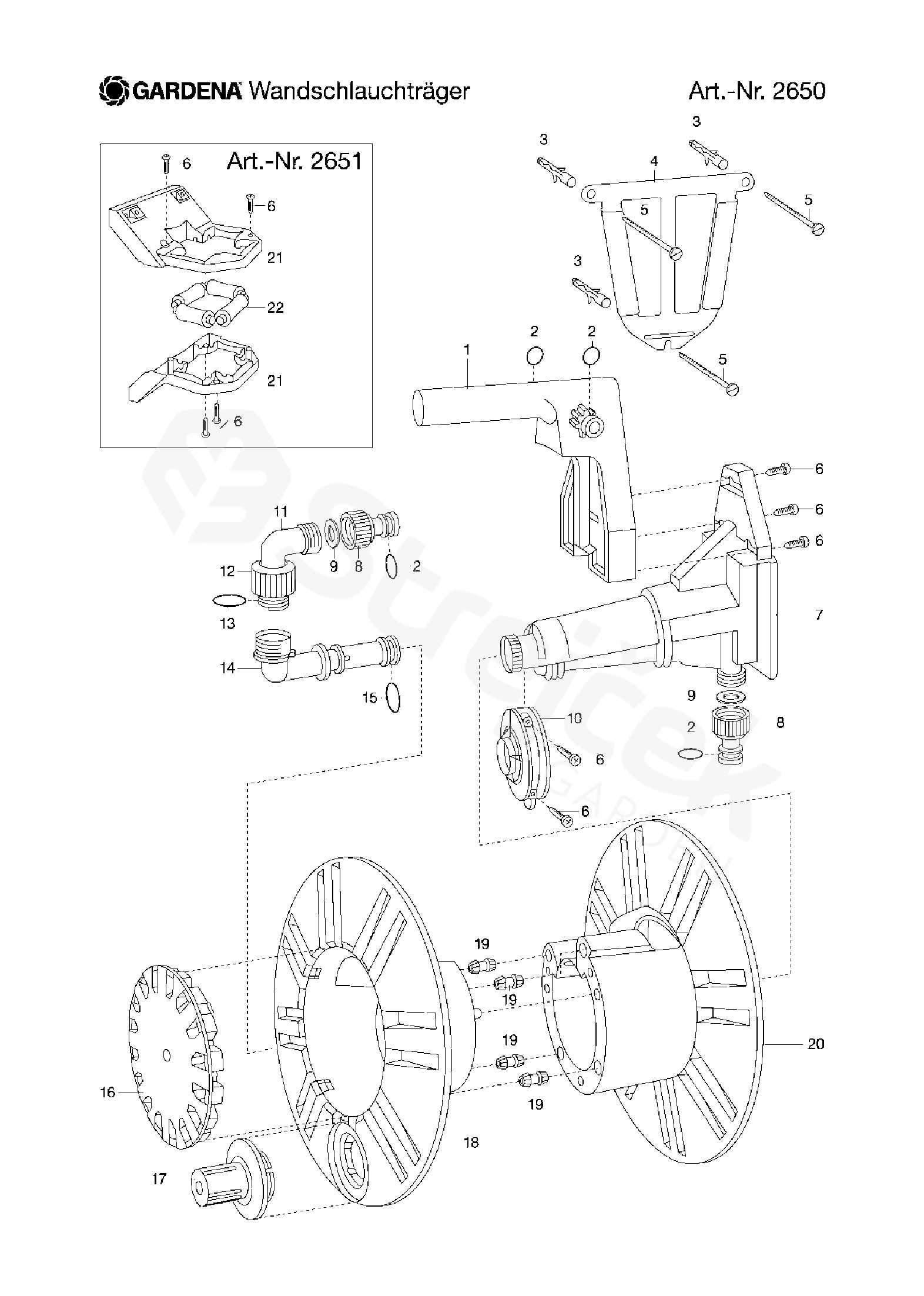 garden hose parts diagram