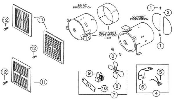 evaporative cooler parts diagram