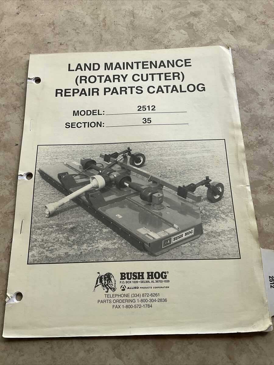 bush hog mower parts diagram