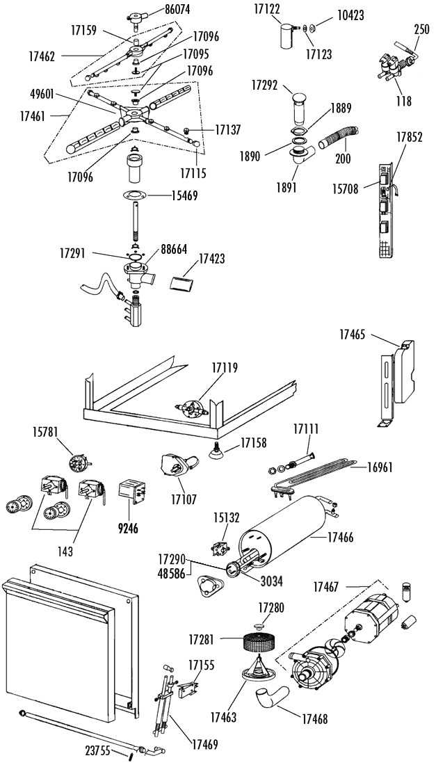 ge potscrubber dishwasher parts diagram